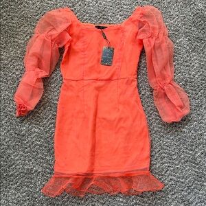 Love & Other Things Puff Sleeve Dress